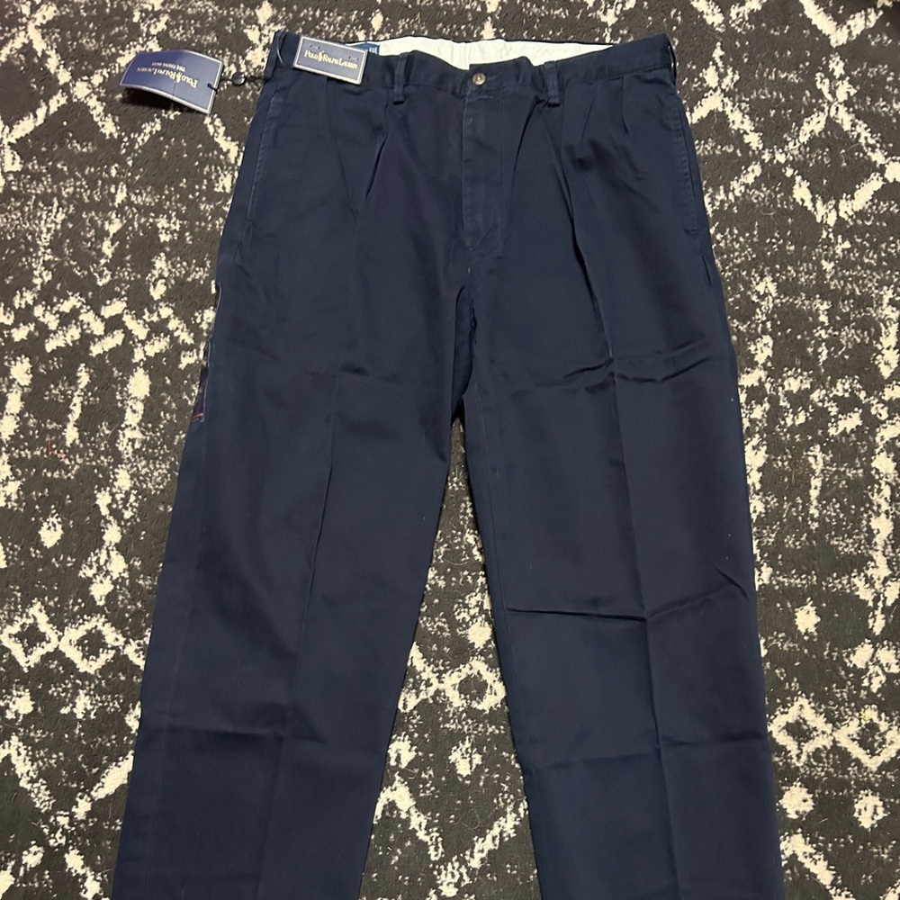 NWT Polo Ralph Lauren Prospect Straight Leg Chino Pants - Blue - 36x32